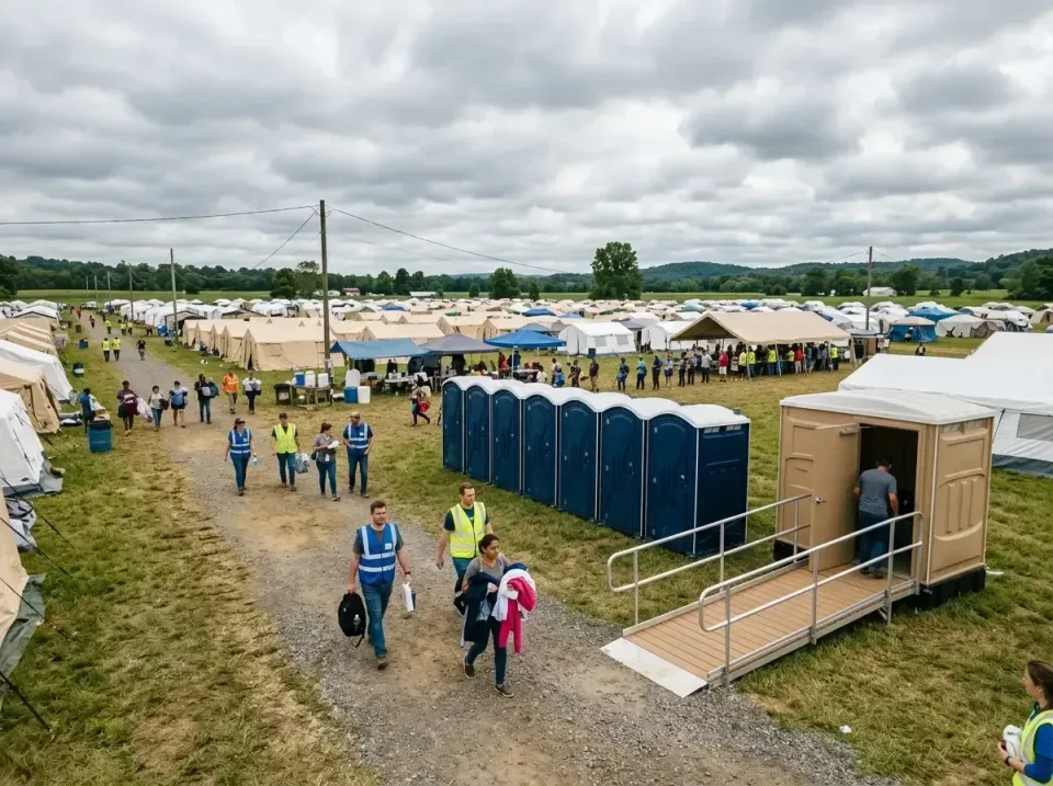 disaster-relief-camp-restrooms-010 — frequently asked questions, Dumpster & Portable Bathrooms Rental in Blakely, PA